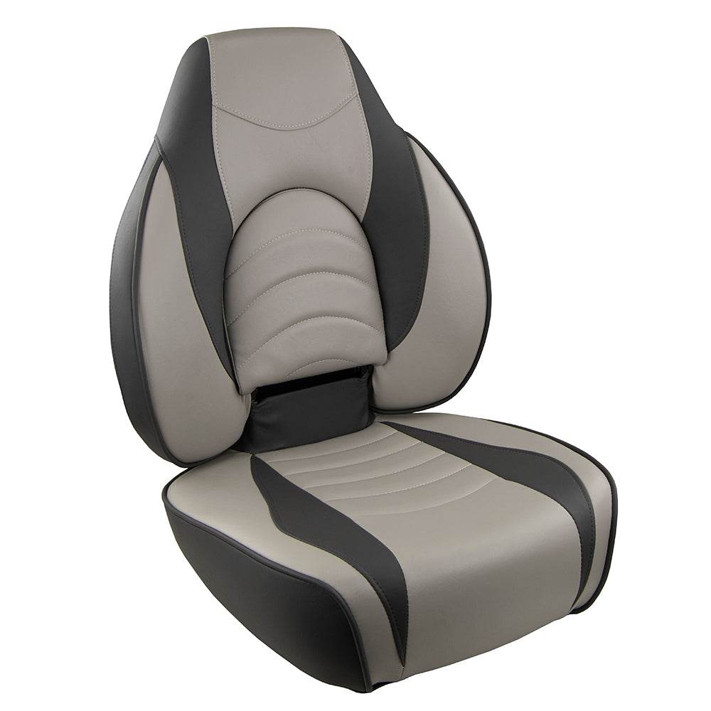 Suncoast Marine and Auto offers Springfield Fish Pro High Back Folding Seat - Charcoal/Grey (1041634-1)