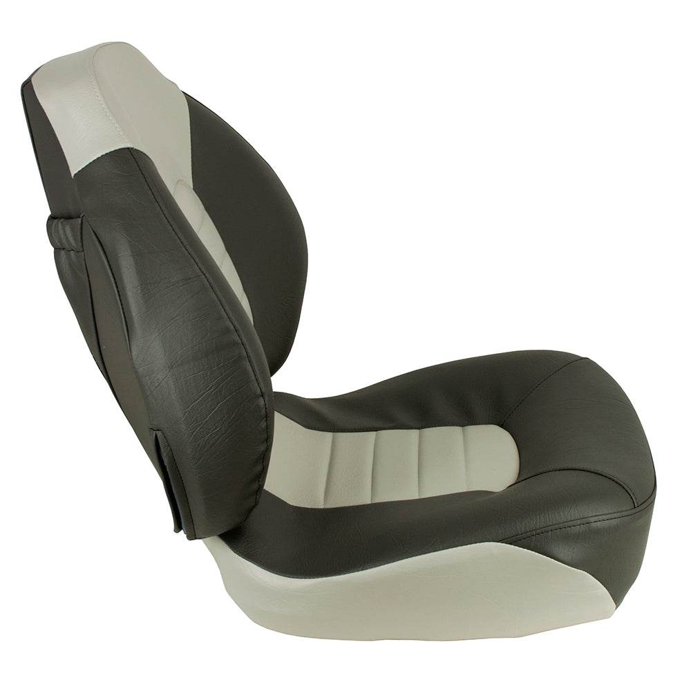 Suncoast Marine and Auto offers Springfield Fish Pro Mid Back Folding Seat - Charcoal/Grey (1041733)