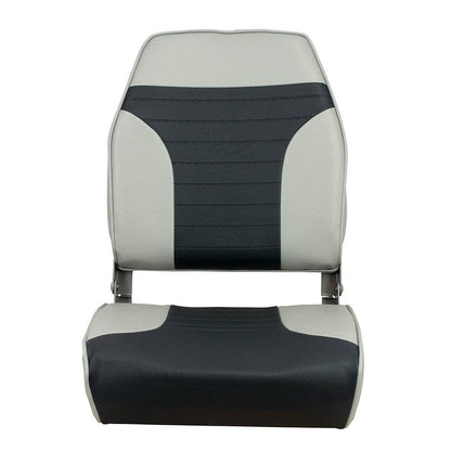 Suncoast Marine and Auto offers Springfield High Back Multi-Color Folding Seat - Grey/Charcoal (1040663)