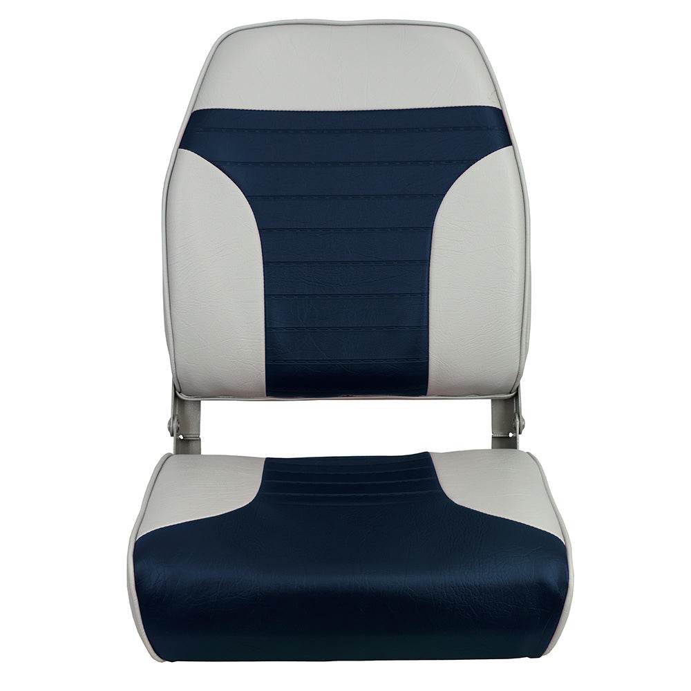 Suncoast Marine and Auto offers Springfield High Back Multi-Color Folding Seat - Blue/Grey (1040661)