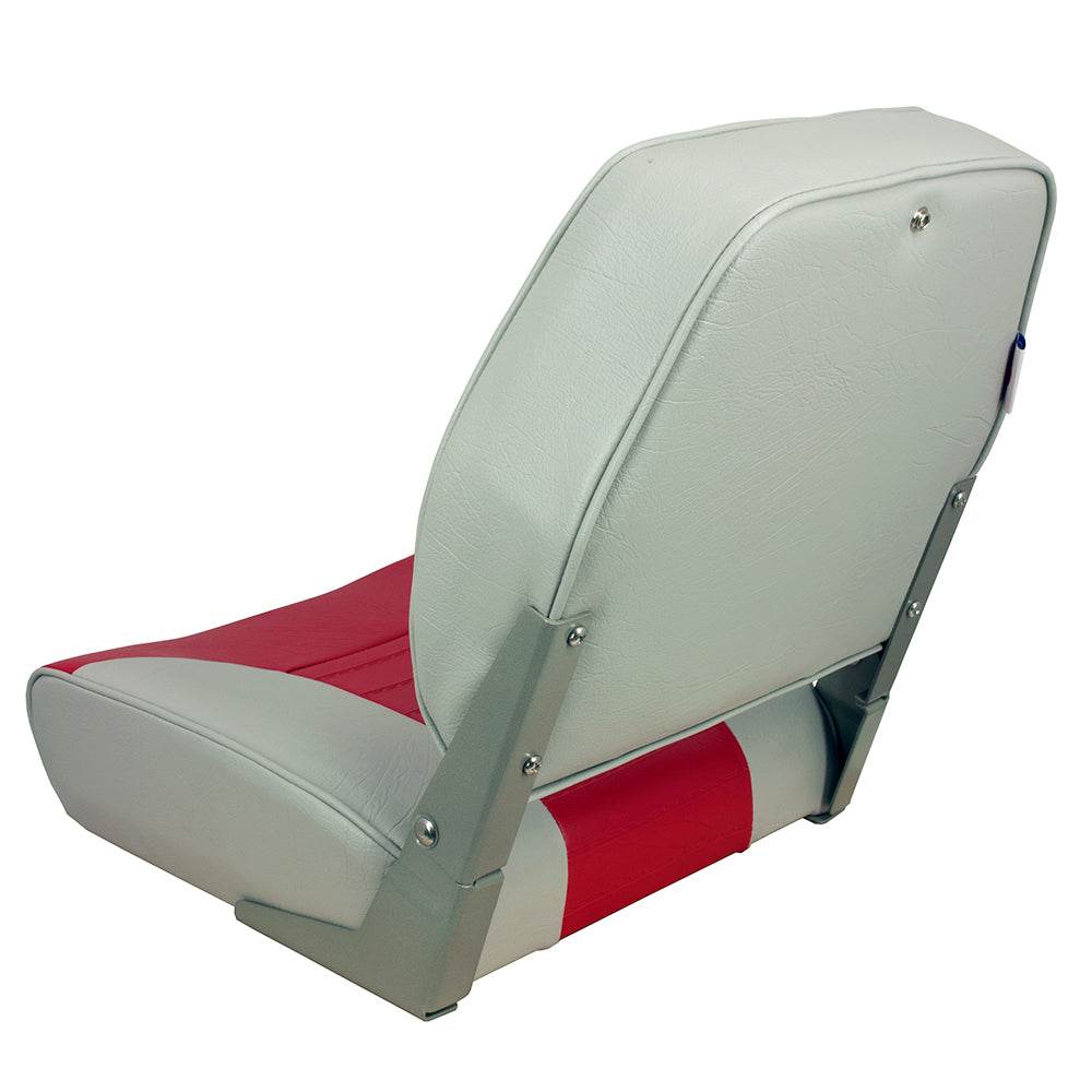 Suncoast Marine and Auto offers Springfield Economy Multi-Color Folding Seat - Grey/Red (1040655)