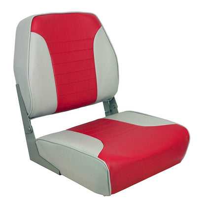 Suncoast Marine and Auto offers Springfield Economy Multi-Color Folding Seat - Grey/Red (1040655)