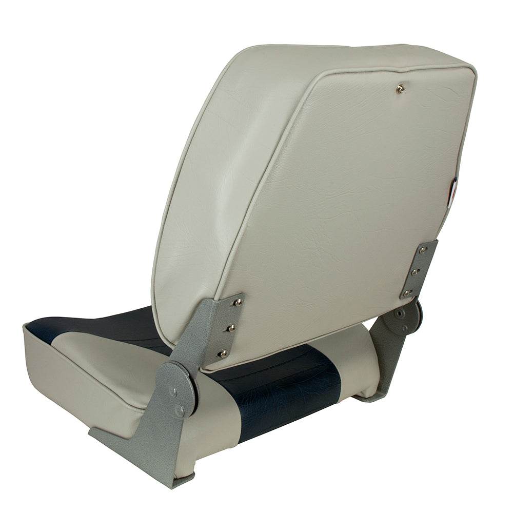 Suncoast Marine and Auto offers Springfield XXL Folding Seat - Grey/Blue (1040691)