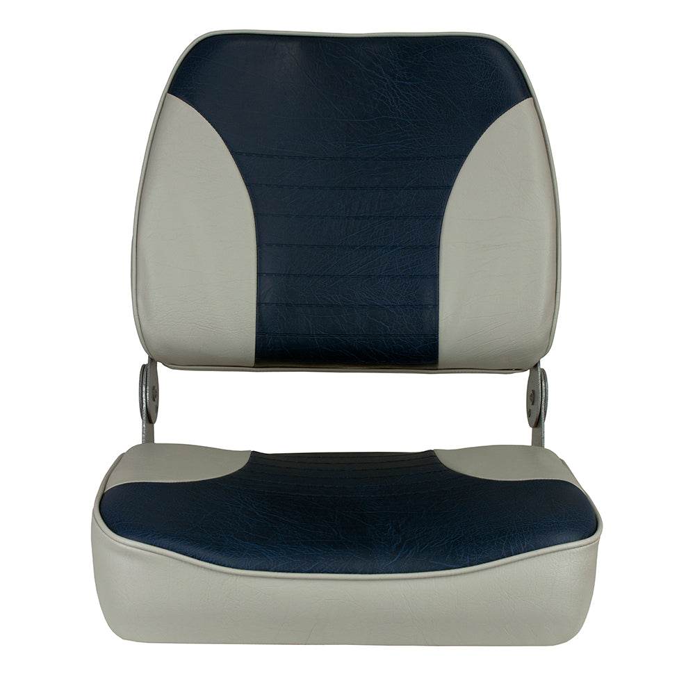 Suncoast Marine and Auto offers Springfield XXL Folding Seat - Grey/Blue (1040691)