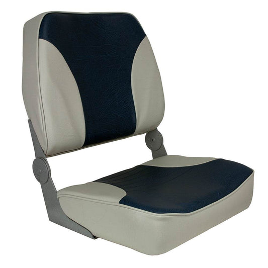 Suncoast Marine and Auto offers Springfield XXL Folding Seat - Grey/Blue (1040691)