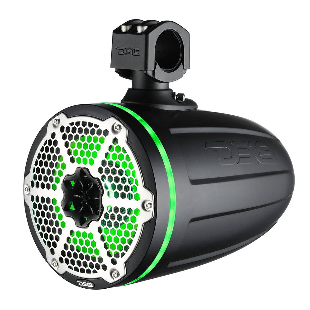 Suncoast Marine and Auto offers DS18 Hydro 6.5" Neodymium Wakeboard Speakers w/1" Driver and RGB LED Lights - 450W - Black [NXL-X6TPNEO/BK]