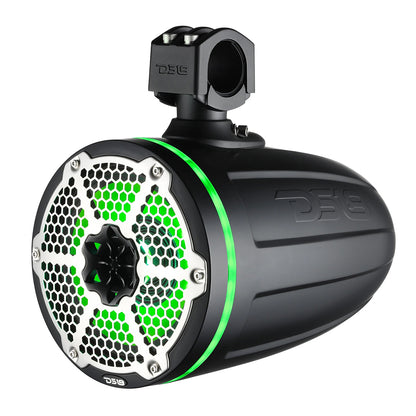 Suncoast Marine and Auto offers DS18 Hydro 6.5" Neodymium Wakeboard Speakers w/1" Driver and RGB LED Lights - 450W - Black [NXL-X6TPNEO/BK]