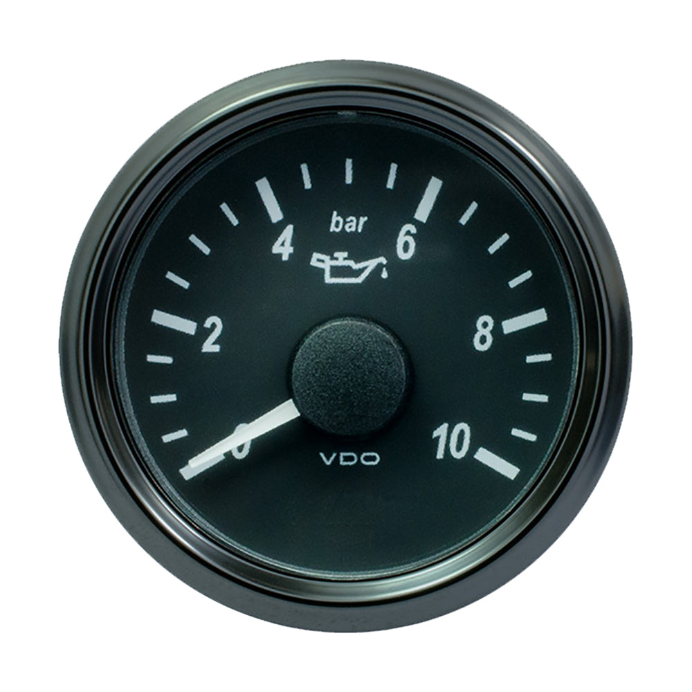 Suncoast Marine and Auto offers VDO SingleViu 52mm (2-1/16") Oil Pressure Gauge - 10 Bar - 0-180 Ohm [A2C3833170030]