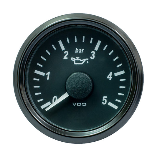 Suncoast Marine and Auto offers VDO SingleViu 52mm (2-1/16") Oil Pressure Gauge - 5 Bar - 0-180 Ohm [A2C3833160030]