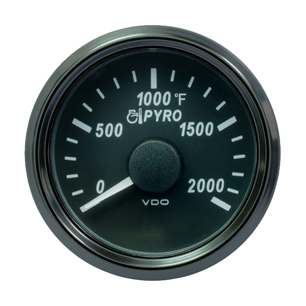 Suncoast Marine and Auto offers VDO SingleViu 52mm (2-1/16") Exhaust Gas Temp. Gauge - 2000F [A2C3833040030]