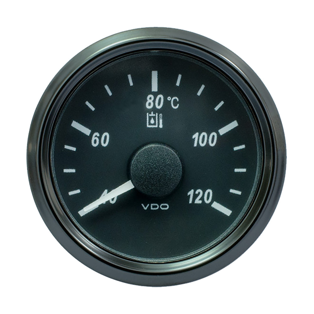 Suncoast Marine and Auto offers VDO SingleViu 52mm (2-1/16") Hydraulic Oil Temp. Gauge - 120C - 291-22 Ohm [A2C3833510030]