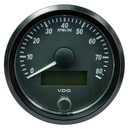 Suncoast Marine and Auto offers VDO SingleViu 80mm (3-1/8") Tachometer - 8000 RPM [A2C3833020030]