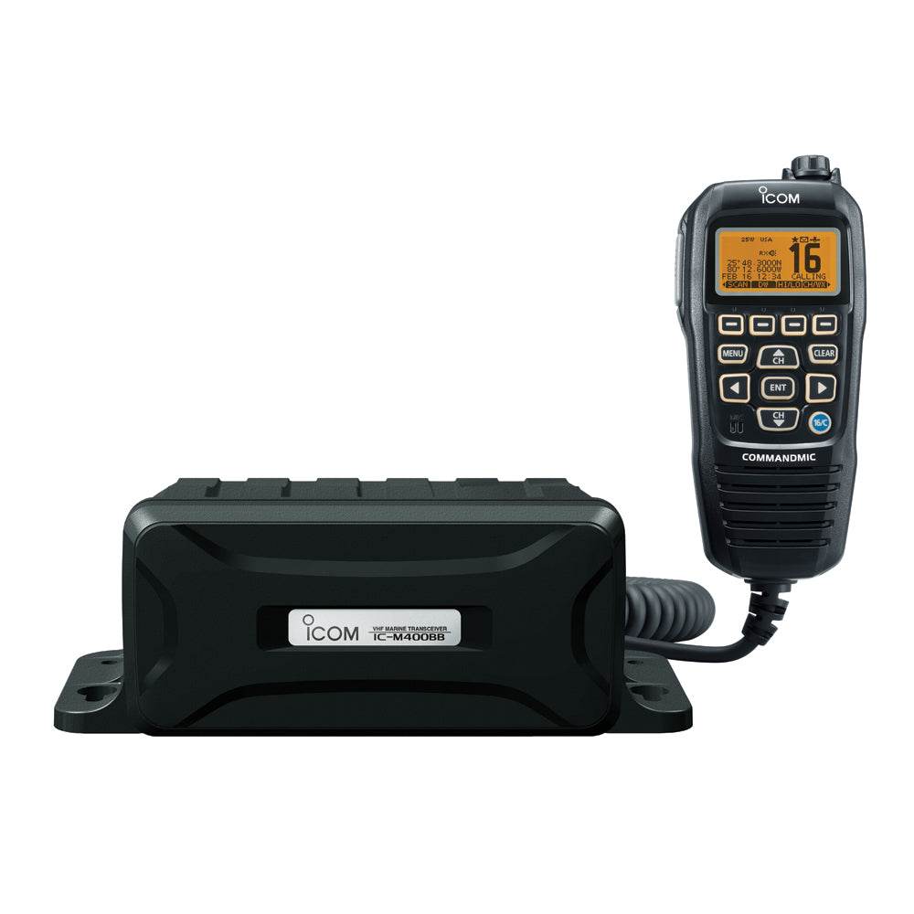 Suncoast Marine and Auto offers Icom M400BB VHF Marine Black Box Radio with Black Command Mic [M400BB 31]