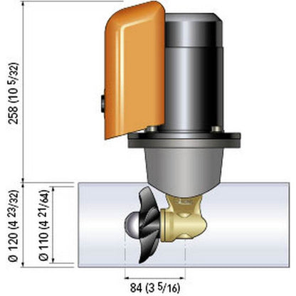 Suncoast Marine and Auto offers Quick Bow Thruster BTQ 110-25 25KGF - 12V - D110 - 1.3kW [FGBT11025120T00]