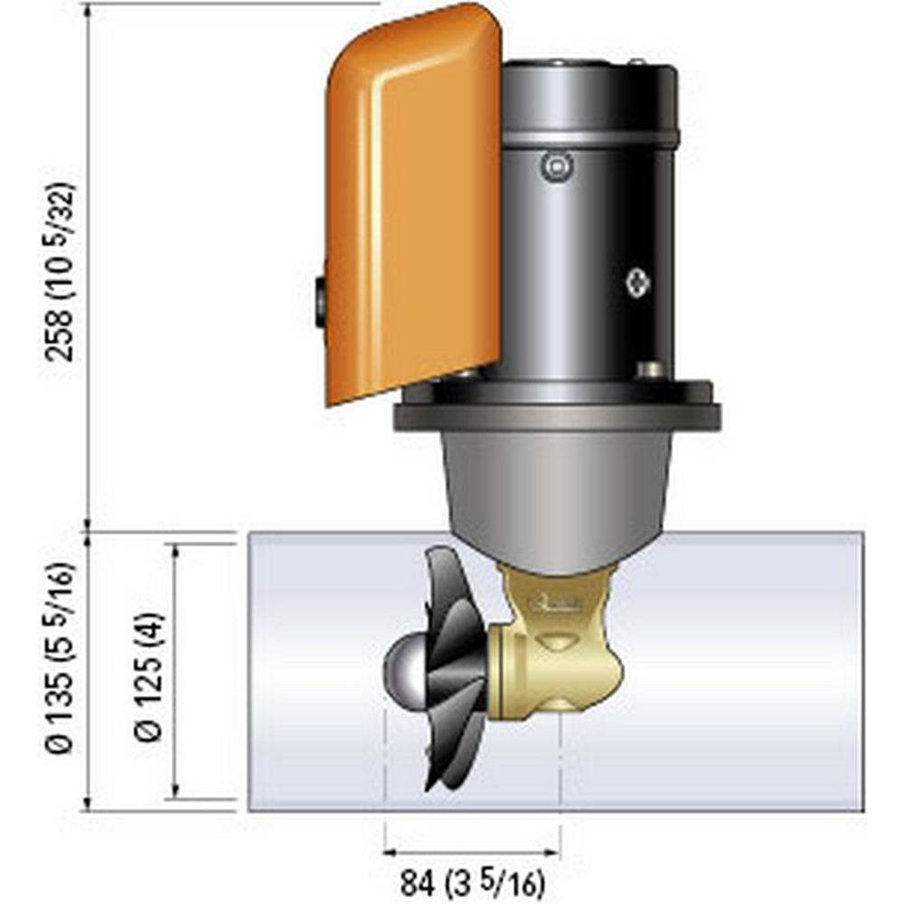 Suncoast Marine and Auto offers Quick Bow Thruster BTQ 125-30 30KGF - 12V - D125 - 1.5kW [FGBT12530120T00]