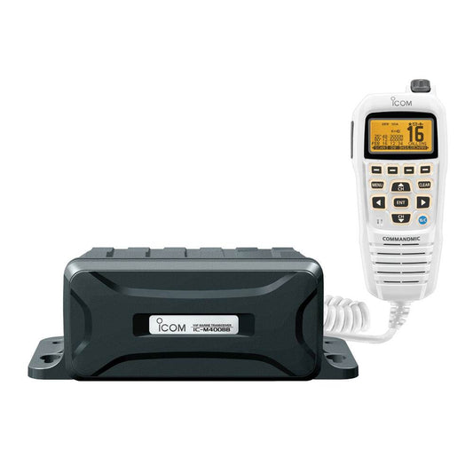 Suncoast Marine and Auto offers Icom M400BB VHF Marine Black Box Radio with White Command Mic [M400BB SW 31]