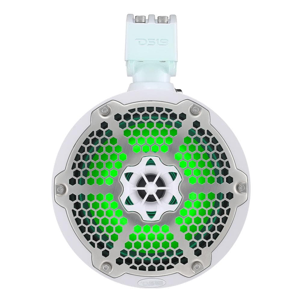 Suncoast Marine and Auto offers DS18 Hydro 6.5" Neodymium Wakeboard Speakers with 1" Driver and RGB LED Lights - 450W - White [NXL-X6TPNEO/WH]