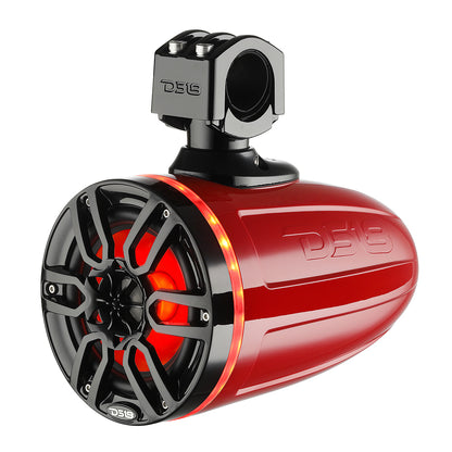 Suncoast Marine and Auto offers DS18 X Series HYDRO 6.5" Wakeboard Pod Tower Speakers w/RGB LED Light - 300W - Red [NXL-X6TP/RD]