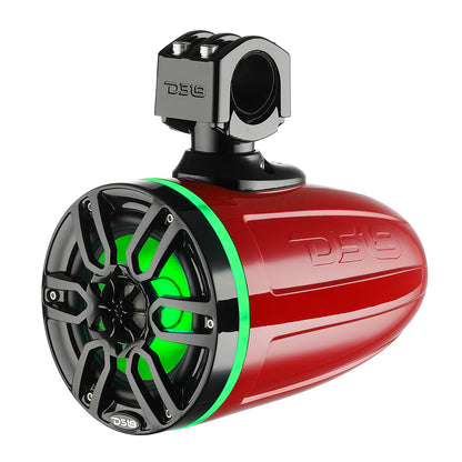 Suncoast Marine and Auto offers DS18 X Series HYDRO 6.5" Wakeboard Pod Tower Speakers w/RGB LED Light - 300W - Red [NXL-X6TP/RD]