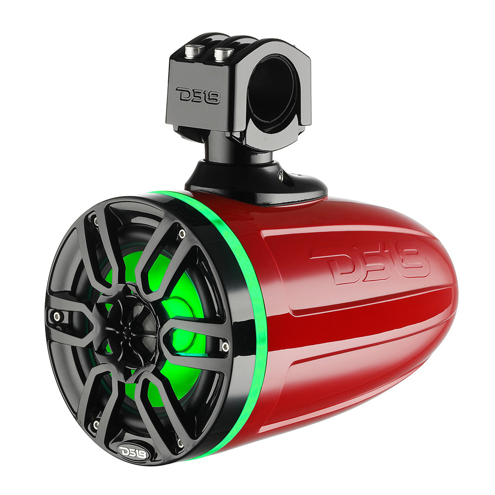 Suncoast Marine and Auto offers DS18 X Series HYDRO 8" Wakeboard Pod Tower Speaker w/RGB LED Light - 375W - Red [NXL-X8TP/RD]