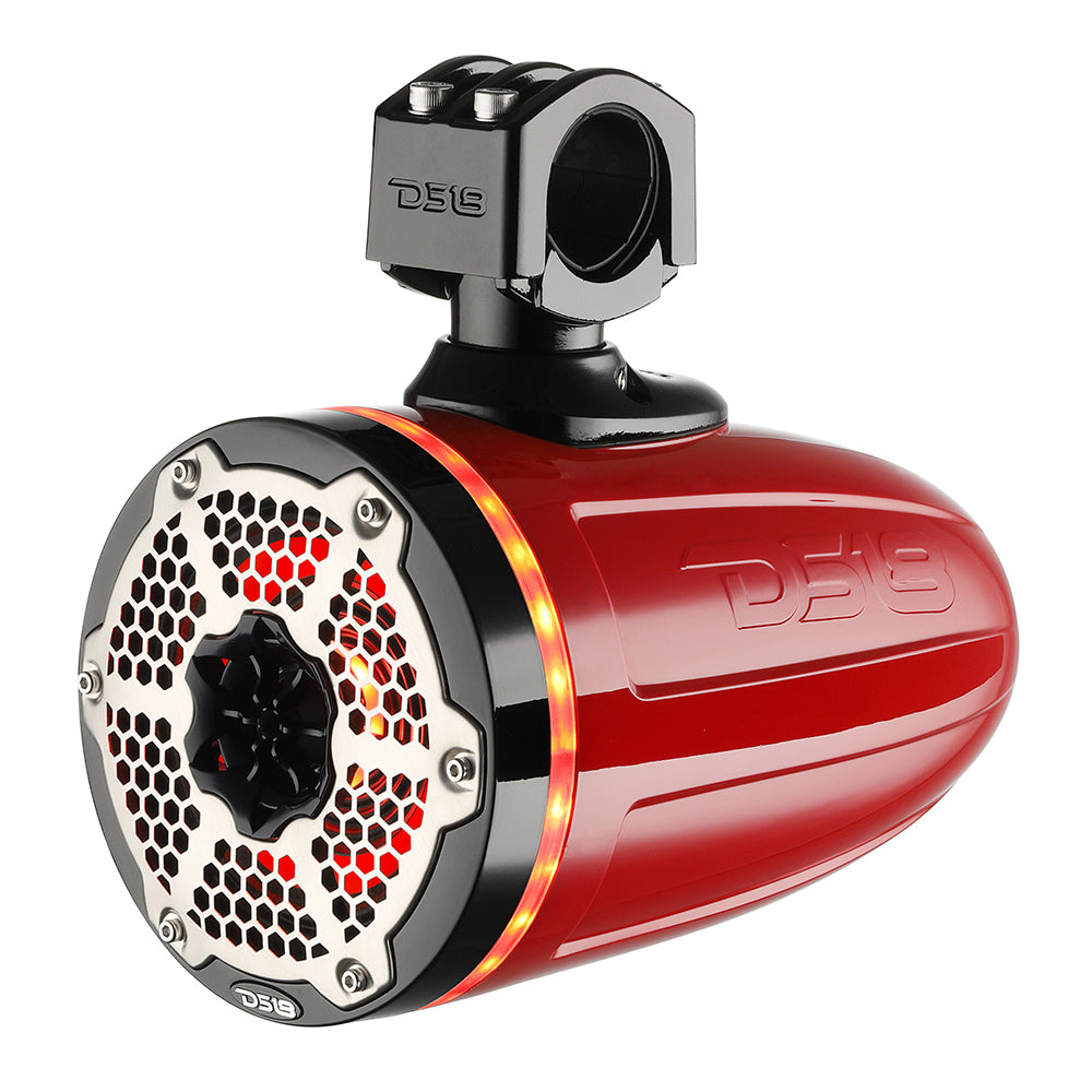 Suncoast Marine and Auto offers DS188" Neodymium Marine Towers w/Built-in Passive Radiator, 1" Driver RGB LED Light - 550 Watts (Pair) - Red [NXL-X8TPNEO/RD]