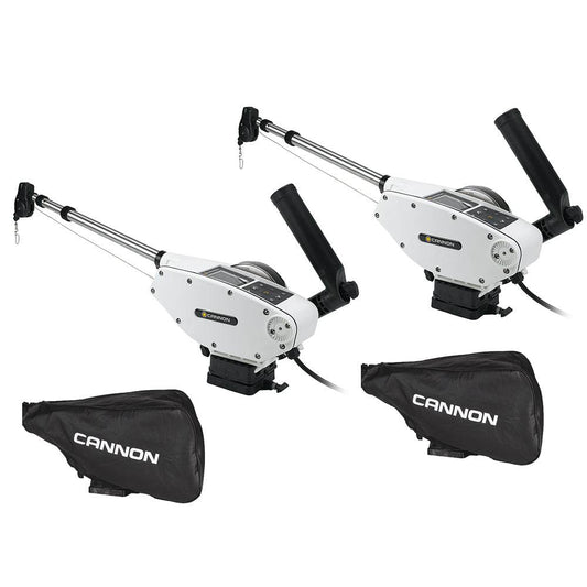 Suncoast Marine and Auto offers Cannon Optimum 10 Tournament Series (TS) BT Electric Downrigger 2-Pack w/Black Covers [1902340X2/COVERS]