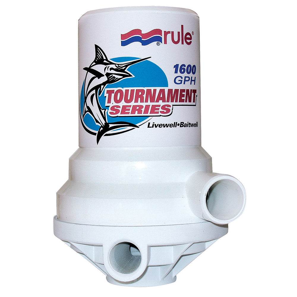 Suncoast Marine and Auto offers Rule Tournament Series 1600 GPH Livewell Pump Dual Port [209FDP]