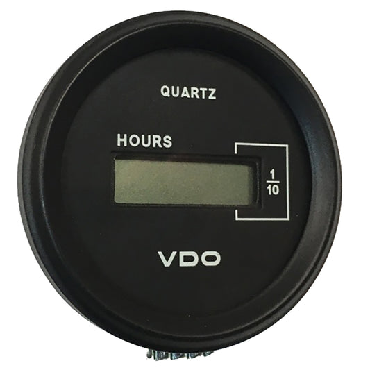 Suncoast Marine and Auto offers VDO Cockpit Marine 52mm (2-1/16") LCD Hourmeter - Black Dial/Chrome Bezel [331-546]