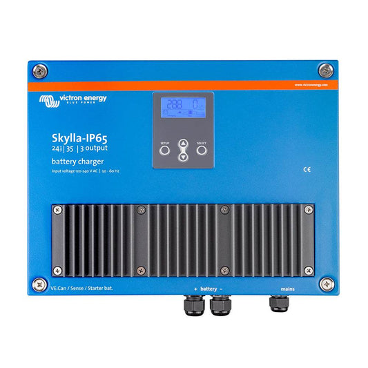 Suncoast Marine and Auto offers Victron Skylla-IP65 24/35 3-Bank 120-240VAC Battery Charger [SKY024035100]