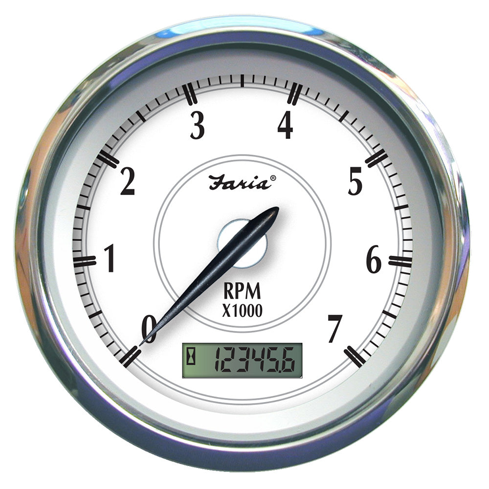 Suncoast Marine and Auto offers Faria Newport SS 4" Tachometer w/Hourmeter f/Gas Outboard - 7000 RPM [45005]