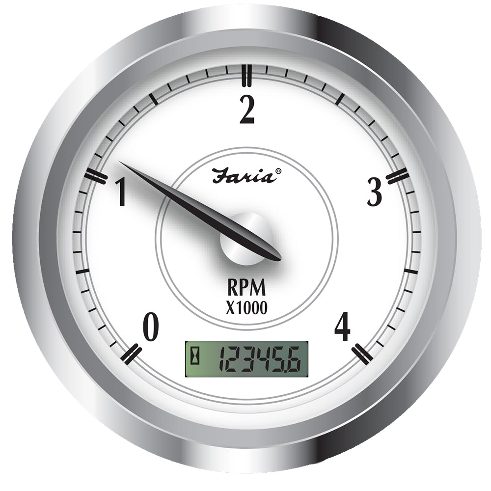 Suncoast Marine and Auto offers Faria Newport SS 4" Tachometer w/Hourmeter f/Diesel w/Magnetic Pick-Up - 4000 RPM [45006]