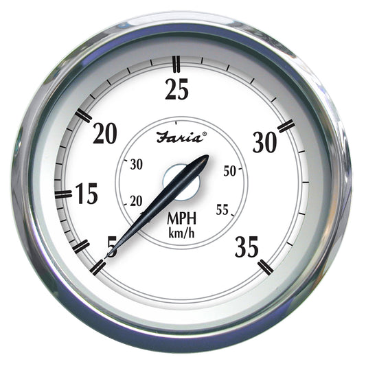 Suncoast Marine and Auto offers Faria Newport SS 4" Speedometer - 0 to 35 MPH [45008]