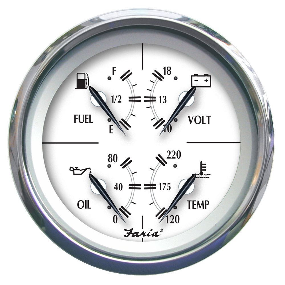 Suncoast Marine and Auto offers Faria Newport SS 4" Multifunction Gauge [45012]