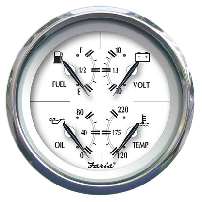 Suncoast Marine and Auto offers Faria Newport SS 4" Multifunction Gauge [45012]