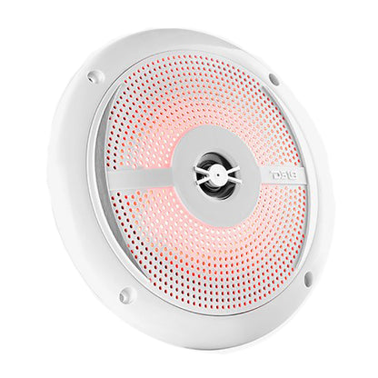 Suncoast Marine and Auto offers DS18 HYDRO 6.5" 2-Way Marine Slim Speakers w/RGB LED Lighting 100W - White [NXL-6SL/WH]