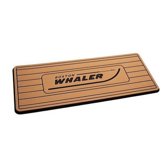 Suncoast Marine and Auto offers SeaDek Boston Whaler Helm Pad - Mocha/Black Brushed w/Routed Teak Lines [39615-80327]