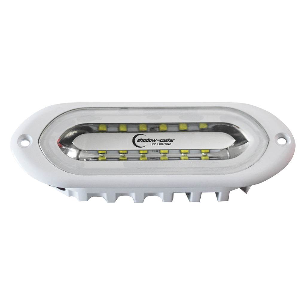 Suncoast Marine and Auto offers Shadow-Caster SCM-SL Series Flush Mount Spreader Light - White Housing - White [SCM-SLF-GW-WH]