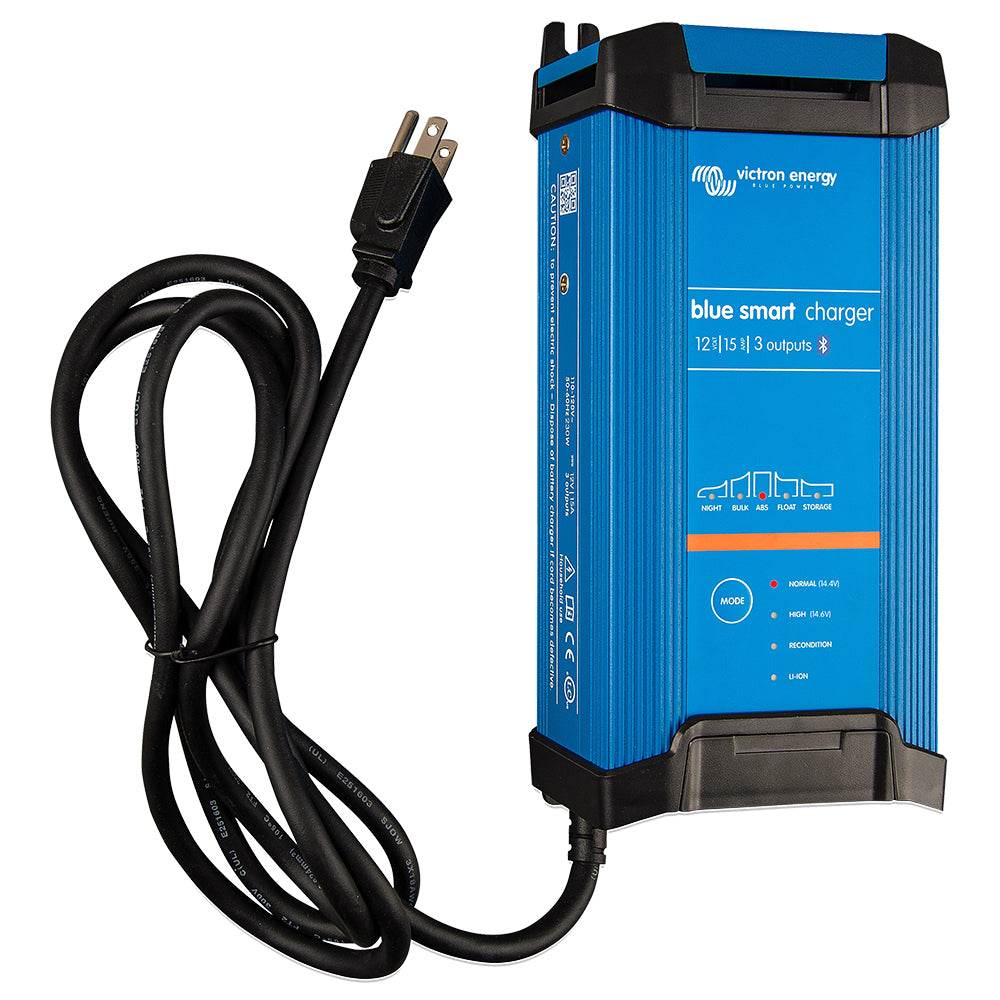 Suncoast Marine and Auto offers Victron Blue Smart IP22 12VDC 15A 3 Bank 120V Charger - Dry Mount [BPC121546102]