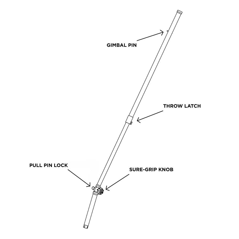 Suncoast Marine and Auto offers TACO ShadeFin Telescopic Rod Holder Mount [T10-3000-9]