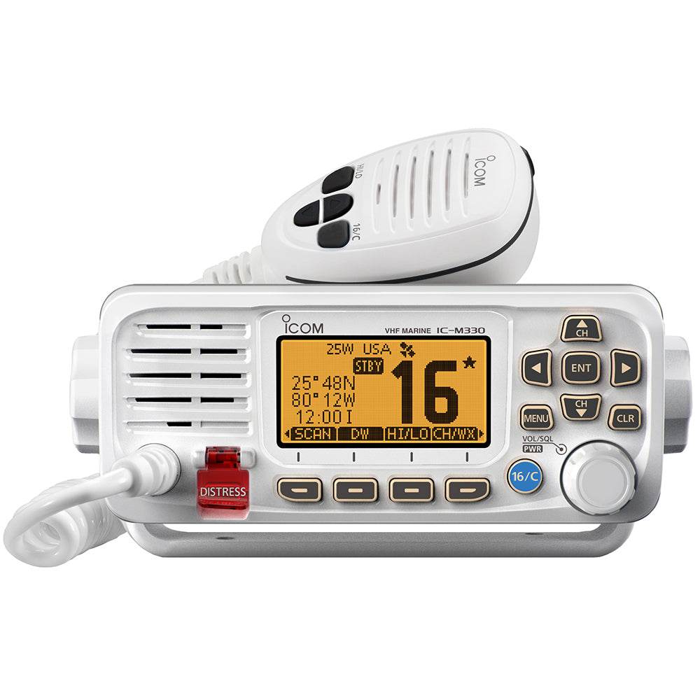 Suncoast Marine and Auto offers Icom M330 VHF Compact Radio - White [M330 61]