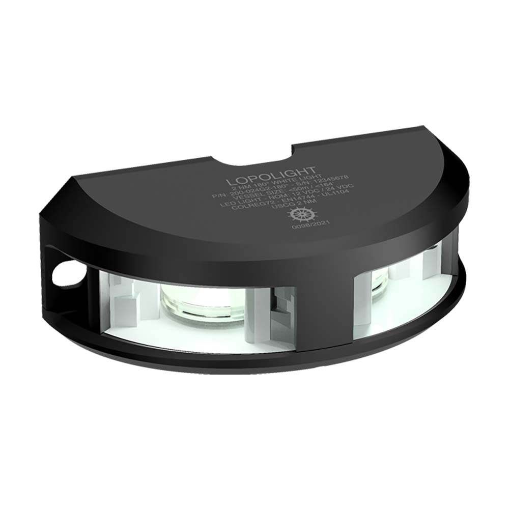 Suncoast Marine and Auto offers Lopolight Series 200-024 - Navigation Light - 2NM - Vertical Mount - White - Black Housing [200-024G2-B]