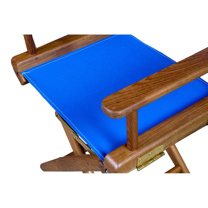 Suncoast Marine and Auto offers Whitecap Directors Chair w/Blue Seat Covers - Teak [60041]