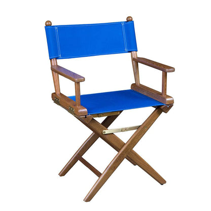 Suncoast Marine and Auto offers Whitecap Directors Chair w/Blue Seat Covers - Teak [60041]