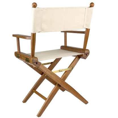 Suncoast Marine and Auto offers Whitecap Directors Chair w/Natural Seat Covers - Teak [60044]