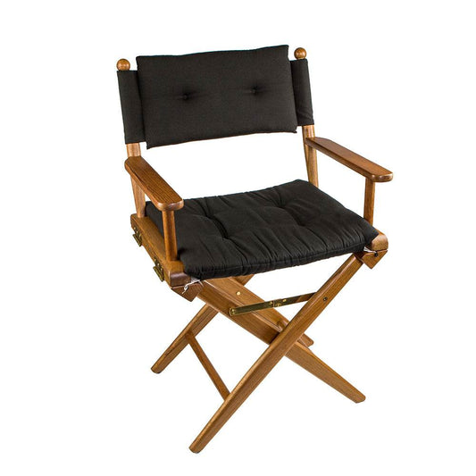 Suncoast Marine and Auto offers Whitecap Directors Chair w/Black Cushion - Teak [61041]