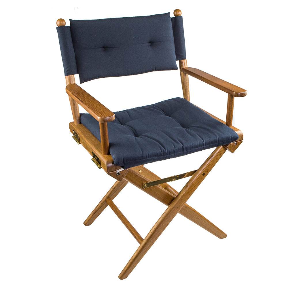 Suncoast Marine and Auto offers Whitecap Directors Chair w/Navy Cushion - Teak [61042]