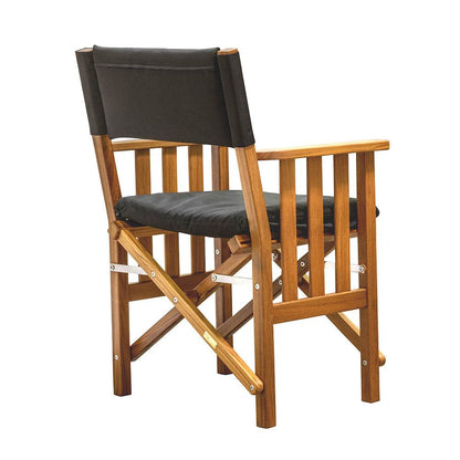 Suncoast Marine and Auto offers Whitecap Directors Chair II w/Black Cushion - Teak [61051]