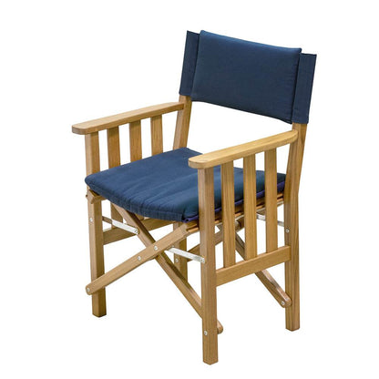 Suncoast Marine and Auto offers Whitecap Directors Chair II w/Navy Cushion - Teak [61052]