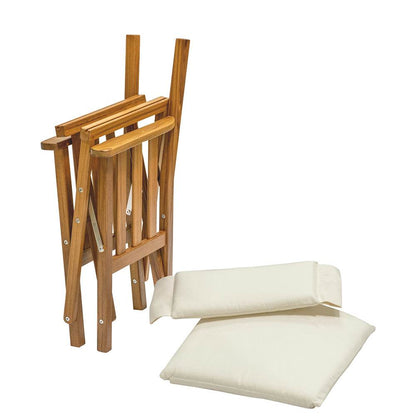 Suncoast Marine and Auto offers Whitecap Directors Chair II w/Cream Cushion - Teak [61053]