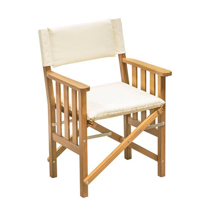 Suncoast Marine and Auto offers Whitecap Directors Chair II w/Cream Cushion - Teak [61053]